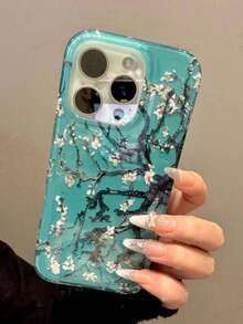 梅花图案防摔手机壳，适用于 16/15/14 Plus/13/12/11/16/15/17 Pro Max，时尚保护套 - 梅花 - 查看 1