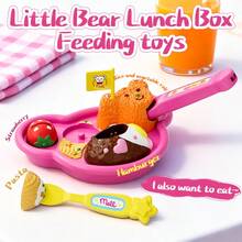 2025新款逼真食物玩具 - 草莓布丁果冻套装，喂食玩具 - 冰淇淋、蛋糕、饭团、便当、水果喂食玩具，布丁过家家套装，亲子互动，自学玩具，圣诞礼物，生日礼物，女孩玩具，女孩游戏礼物 - 多色餵食玩具 - 查看 7