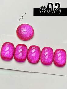 MISS SHAKA 10毫升春夏美甲闪光粉蓝玻璃珠猫眼凝胶指甲油胶水 2026 高密度新款流行色多巴胺水晶美甲沙龙专用美甲用品 - 彩色 - 查看 10