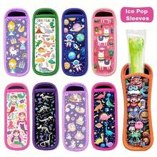 1pc Reusable Popsicle Holder, Frozen Ice Pop Sleeve Bag, Colorful Ice Lolly Stand - Multicolor - View 2