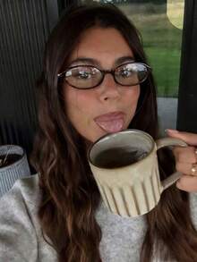 一副女士时尚椭圆形眼镜 - 复古透明设计，完美展现学院风范，视野清晰 - 豹紋 - 查看 2