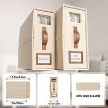 1/6pcs Beige Foldable Bed Sheet Cover Storage Rack And Storage Box (Extra Large Bed Size), Foldable Bedding Storage Box With Window, Bed Sheet Cover Storage Folder, Suitable For Bed Sheet And Blanket Storage Rack, Beige - Multicolor - View 3