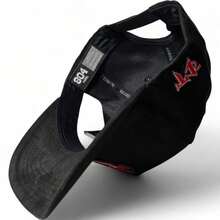 gorra makabelico diablo gamuza piggold placa Casual  Bohemio  Fiesta  Encantador  Calle    Bordado - Negro con negro - Ver 6