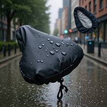 1 Piece Bicycle Seat Rain Cover Sunshade Universal PVC Saddle Cover Waterproof Dustproof Thickened - Tight - View 1