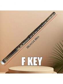 1支古典素面紫色竹制六孔立笛，高品质F/G调天然竹制管乐器，适合专业人士演奏，手工打磨，表面光滑，是送给音乐爱好者的礼物，音色纯正的传统竹制木管乐器。（背面的矩形通风孔属于正常现象，并非瑕疵） - 彩色 - 查看 15