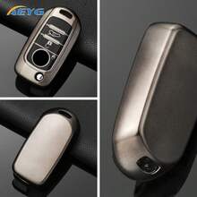 金属灰色TPU汽车钥匙扣套，带钥匙链，适用于菲亚特Toro Nuovo Freedom 500X Doblo Argo Grazie钥匙扣配件 - 菲亞特B款 - 查看 5