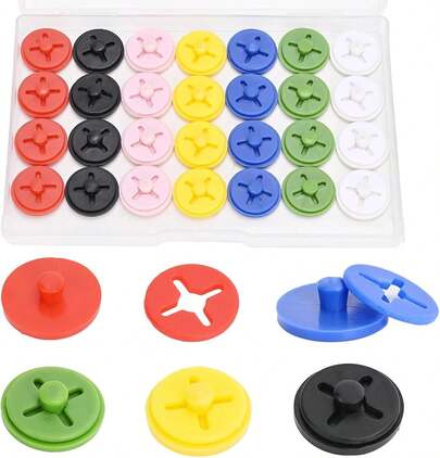 28pcs Running Bib Clips,Race Bib Clips, Race Number Fixing System,Race Bib Holder Marathon, Track And Field Event(Mixed Colors)