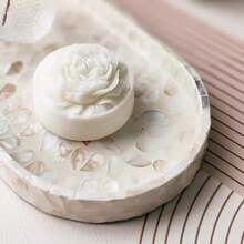 1pc Oval Modern Shell Tray, Surface Coated With Melted Paint - Suitable For Christmas, Halloween, Thanksgiving, Valentine's Day And Other Occasions - Multicolor - View 5