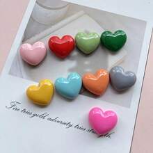 Bộ 5/10/12 nam châm dán tủ lạnh hình trái tim bóng, nhãn dán tủ lạnh cá nhân hóa, thích hợp cho nhà bếp, văn phòng, bảng trắng, tủ đựng đồ, máy rửa chén, trang trí nhà bếp, trang trí nhà cửa, quà tặng Ngày của Mẹ. - Trái tim bóng bẩy - Xem 8