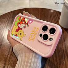 Funda de teléfono de Disney Winnie the Pooh y Tigger apta para iPhone 17/17 Pro/17 Pro Max/17 Air/16/15/14/13/12/11/Serie X, Funda iPhone 17 Pro Max, Funda iPhone 17 Pro, Funda iPhone 17, regalos navideños para la novia - Negro - Ver 3