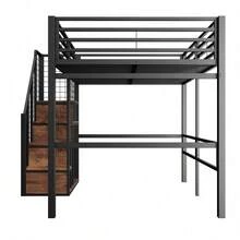 Kids Bed Frames, Headboards & Footboards - Black + Metal + 140cm*200cm-1 - View 7