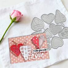 Creative Love Dies, DIY Scrapbooking Album And Embossing Stencil, Greeting Card Making Tool, Card Paper Cutting Crafts ,Gift Card Making Template Die Cuts. - Silver - View 6