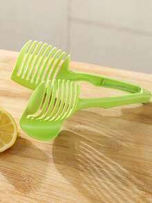 1pc Multi-Function Kitchen Slicer, Kitchen Tool, Potato, Tomato, Sandwich, Fruit & Vegetable Cutter/Divider, Round Fruit And Vegetable Slicing Assistant, Convenient Non-Electric Kitchen Tool, Plastic Cutting Aid - Multicolor - View 5