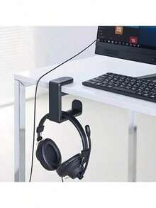 Rotatable Headphone Stand, ABS Material, Universal Desktop Headphone Hanger For Gaming & Office - View 5
