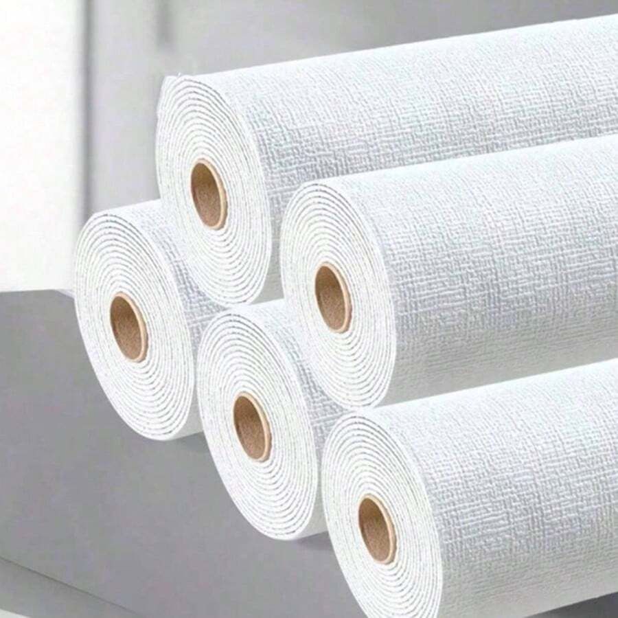 1 pieza Papel tapiz blanco con efecto de textura de hormigón industrial ...