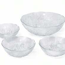 Rose Glass Bowl Set - 7 Pieces - 無色 - 查看 2