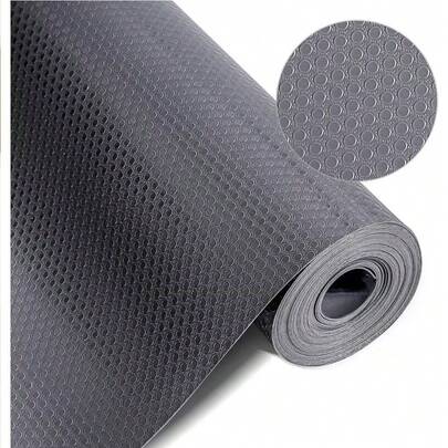 1 Roll Waterproof And Moisture-Proof Drawer Liner, Suitable For Kitchen Cabinets, Countertops And Wardrobes/Shoe Cabinets - Waterproof And Moisture-Proof EVA Cabinet Liner For Kitchen, Refrigerator, Wardrobe - Non-Slip And Cuttable, Multi-Purpose And Multi-Scenario Use, Cabinet Liner, EVA Material, Cuttable Gray Dot Anti-Moisture Mat: Waterproof, Oil-Proof And Anti-Slip, All-Purpose For Kitchen Countertop