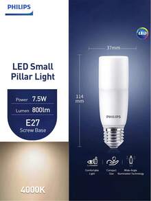 Philips LED Small Light Bulb Suitable For Various Light Fixtures Such As Dining Room Lights, Living Room Lights, And Reading Lights Wide-Angle Illumination For More Uniform Light Distribution - Multicolor - View 13