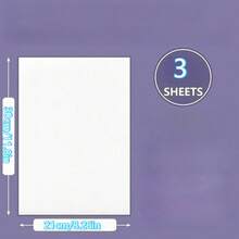 21cm X 30cm Water-Soluble Embroidery Stabilizer, Printable - Suitable For Hand And Machine Embroidery, Allows Printing Or Drawing Patterns - 1 Set - View 8