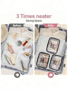 Acessórios para Cabelo" Bolsa de Toucador em PVC, Organizador de Viagem em PVC com Fechamento de Zíper - Bolsa de Maquiagem e Toucador Leve e Resistente ao Desbotamento para Mulheres e Meninas, Bolsa de Cosméticos Transparente de Grande Capacidade com Zíper de Náilon - Leve, Armazenamento para Primavera e Verão, Durável, Adequado para Natação, Praia, Mergulho e Férias de Verão - Multicolorido - Visão 7