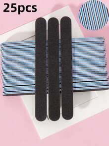 Nail Files - 100/180 Grit Sandpaper Nail Files, Professional Nail Files And Buffing Blocks Set - Professional Gel Nail Files, Black Nail Buffers Nail File Set - Multicolor - View 11