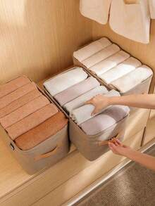 Hộp đựng đồ bằng vải dày, Giỏ đựng quần áo & quần, Hộp đựng đồ linh tinh cho ký túc xá, Giỏ đựng đồ giặt, Hộp đựng đồ, Hộp sắp xếp đồ đạc, Hộp đựng đồ trong tủ quần áo, Hộp đựng đồ trong ngăn kéo, Hộp đựng đồ trong phòng thay đồ, Hộp sắp xếp đồ đạc, Vật dụng cần thiết khi đi du lịch - Màu Khaki - Xem 6