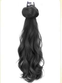 Korean Style Layered Curly Ponytail Clip-In Hair Extension, Natural Looking Synthetic Hair Ponytail HA2873 - Multicolor - View 9