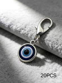 Evil Eye Keychain Pendant - Unisex Lucky Charm, Unique Inspirational Message Card, Suitable For Birthday, Wedding, Valentine's Day, Graduation, School, Car Decor, Cute Gothic Y2K Style Lanyard, Bag Charm - Multicolor - View 8
