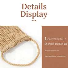 在家享受SPA，放松身心，缓解疲劳——剑麻去角质背部按摩带和沐浴手套套装；背部按摩带和沐浴手套 - 查看 7