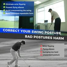 2 Packs Golf Wrist Training Aid Swing Correction Tool Arm Posture Trainer Grip Practice Accessory For Beginners And Golfers - màu đen - Xem 3