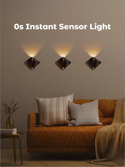 3pcs/1pc Devil Fish Wall Lamp, LED Lighting, Fish Shaped Motion Sensor Light, Suitable For Indoor, Bedroom, Staircase, Living Room Wall Lamp, Modern Style LED Lighting, Suitable For Autumn & Winter Holidays, Camping, Travel & Vacation Supplies, Camping Equipment