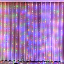 1pc 600/300/200/100 LED String Lights With 8 Lighting Modes, USB Powered Curtain Lights For Holiday, Birthday, Party, Wedding, Room, Window Decor (Remote Control Batteries Not Included) - USB Plug - View 17