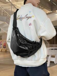 Casual Large Capacity Backpack, Fashion Star Pattern Nylon Messenger Bag, School Student Shoulder Bag, Travel Bag With Pendant, Suitable For Halloween, Camping, Camping - Multicolor - View 1