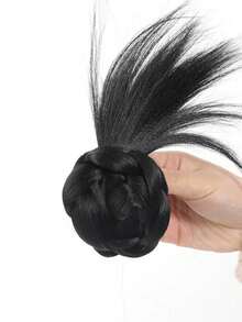 HA2881 凌乱发髻发圈，人造发髻花朵造型发髻器，自然蓬松盘发发饰 - 彩色 - 查看 12