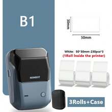 Niimbot B1 Mini Portable Thermal Printer, Pocket Label Printer Suitable For Self-Adhesive Stickers, UV Labels, Bluetooth Printing - Lake Blue Gray - View 13