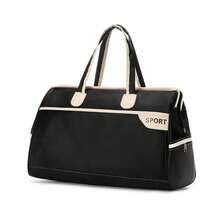 Unisex Women's/Men's Fitness Travel Bag, Waterproof Nylon - 黑色 - 查看 5
