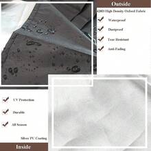 55 Gallon Drum Cover With Stretchable Adjustable Drawstring Fit Most Water Barrel And Trash Can Waterproof Rain Barrel Cover - Multicolor - View 6