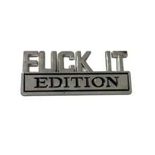 IT Edition Emblem For Car 3D Stickers For Auto Fender Bumper Car Exterior Emblems Badge 3D Sticker Decal Vehicle Exterior Replacement Accessories BlackandSilver - đen bạc - Xem 1
