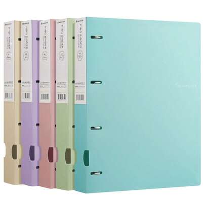 1 Stück/2 Stück/4 Stück A4 Loseblattordner, Bürobedarf, Prüfungsunterlagen Ablage Clip, 4-Ring D-Ring Ordner, A4 Aktenordner, 11-Loch Neu Moderne Farbe Passend Gelochter Loseblattordner