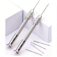 Leather Sewing Needles Kit, Set Contains Silver Leather Sewing Awl, 4 Piece Needle Suitable For Leather Canvas Tent - Multicolor - View 7