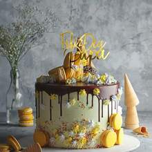 1个/3个/6个亚克力“我爱爸爸”蛋糕装饰插牌 - 父亲节生日派对最佳用品 - 多色 - 查看 5