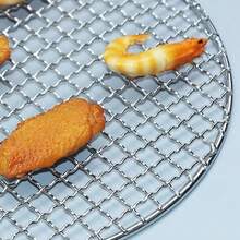 Parrilla de barbacoa antiadherente con patas, rejilla redonda de acero inoxidable para barbacoa, malla para barbacoa, estera de cocción para camping al aire libre - Multicolor - Ver 8