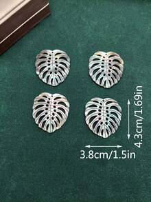 4 mặt dây chuyền hình hoa sứ chạm khắc thủ công từ vỏ sò MOP tự nhiên, dùng để làm khuyên tai hoặc vòng cổ, thiết kế kiểu Hawaii, trang sức đảo nhiệt đới. - màu đen - Xem 32