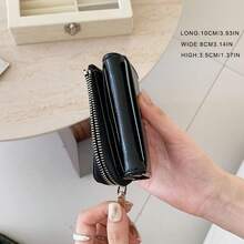 Hjärtformat hänge, söt och cool trippelvikt stor kapacitet sprucket läderplånbok och korthållare för kvinnor - Multifärgad - Visa 12