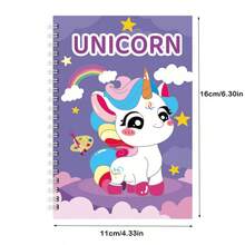 Children's Watercolor Pattern Coloring Book, Comes With Paints And Brushes, Cute Animal Coloring Book, Princess Animal & Unicorn Coloring Book, Back To School Gift, Drawing & Doodle Book - Multicolor - View 2