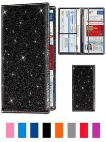 1个汽车登记和保险卡夹，车辆牌照文件手套箱收纳袋，适合男士、女士和青少年，防水汽车文件袋，可存放卡片、驾驶证等。 - 標準 - 查看 6