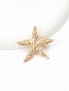 Starfish & Shell Hair Clips, Ocean Holiday Style Hair Accessories, Side Clip Bangs Clip, Flat Claw Hair Clips - Multicolor - View 11