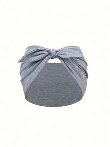 4件套女士发箍套装，兔耳朵发箍，可爱纯色发饰，弹力蝴蝶结发圈，适合秋冬季节佩戴 - 彩色 - 查看 12