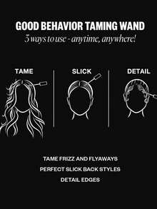 Good Behavior Frizz & Flyaway Hair Taming Wand – Lightweight Gel Control Stick For Smooth, Sleek Hair, Anti-Frizz Styling, 0.24 Oz - 有香味的 - 查看 7