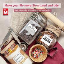 1卷，Marklife标签打印机专用纸，原装自粘热敏标签，兼容P50/D100/Phonemo M110/M220/M221，1.96英寸 x 1.96英寸（50x50毫米），方形多用途标签，白色，每卷180张标签，适用于服装、配料、标志、条形码、地址、玻璃罐、蜡烛等。 - 白色 - 查看 4